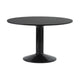 Muuto Midst eettafel rond Ø120 cm Black Linoleum/Black
