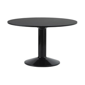 Muuto Midst eettafel rond Ø120 cm Black Nanolaminate/Black