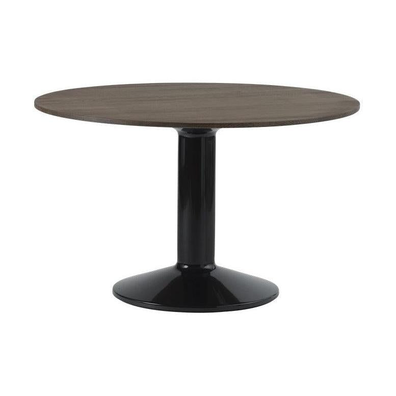 Muuto Midst eettafel rond Ø120 cm Dark Oiled Oak/Black