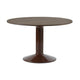 Muuto Midst eettafel rond Ø120 cm Dark Oiled Oak/Dark Red