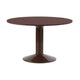 Muuto Midst eettafel rond Ø120 cm Dark Red Linoleum/Dark Red