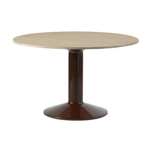 Muuto Midst eettafel rond Ø120 cm Oiled Oak/Dark Red