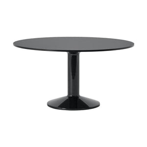 Muuto Midst eettafel rond Ø140 cm Black Linoleum/Black