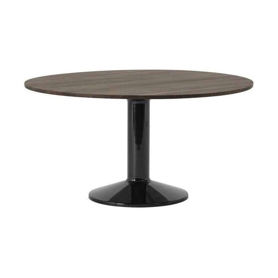 Muuto Midst eettafel rond Ø140 cm Dark Oiled Oak/Black