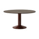 Muuto Midst eettafel rond Ø140 cm Dark Oiled Oak/Dark Red
