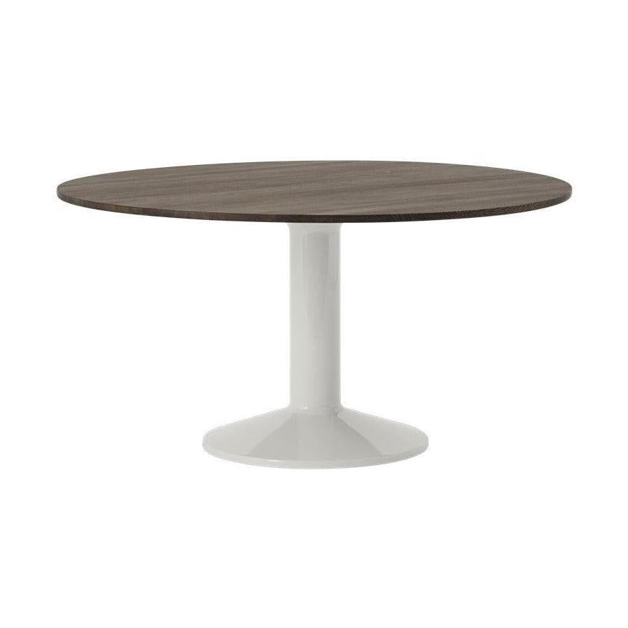 Muuto Midst eettafel rond Ø140 cm Dark Oiled Oak/Grey