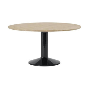 Muuto Midst eettafel rond Ø140 cm Oiled Oak/Black