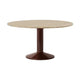 Muuto Midst eettafel rond Ø140 cm Oiled Oak/Dark Red