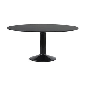 Muuto Midst eettafel rond Ø160 cm Black Linoleum/Black