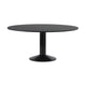 Muuto Midst eettafel rond Ø160 cm Black Linoleum/Black