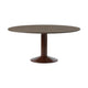 Muuto Midst eettafel rond Ø160 cm Oiled Oak/Dark Red