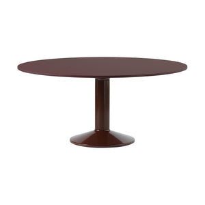 Muuto Midst eettafel rond Ø160 cm Dark Red Linoleum/Dark Red