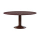 Muuto Midst eettafel rond Ø160 cm Dark Red Linoleum/Dark Red