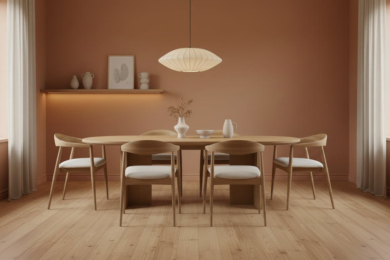 HelloChair HC307 Miru eetkamerstoel Haga 900 eiken oil bianco