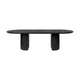 Gubi Moon Elliptical eettafel 258x101 cm zwart eiken