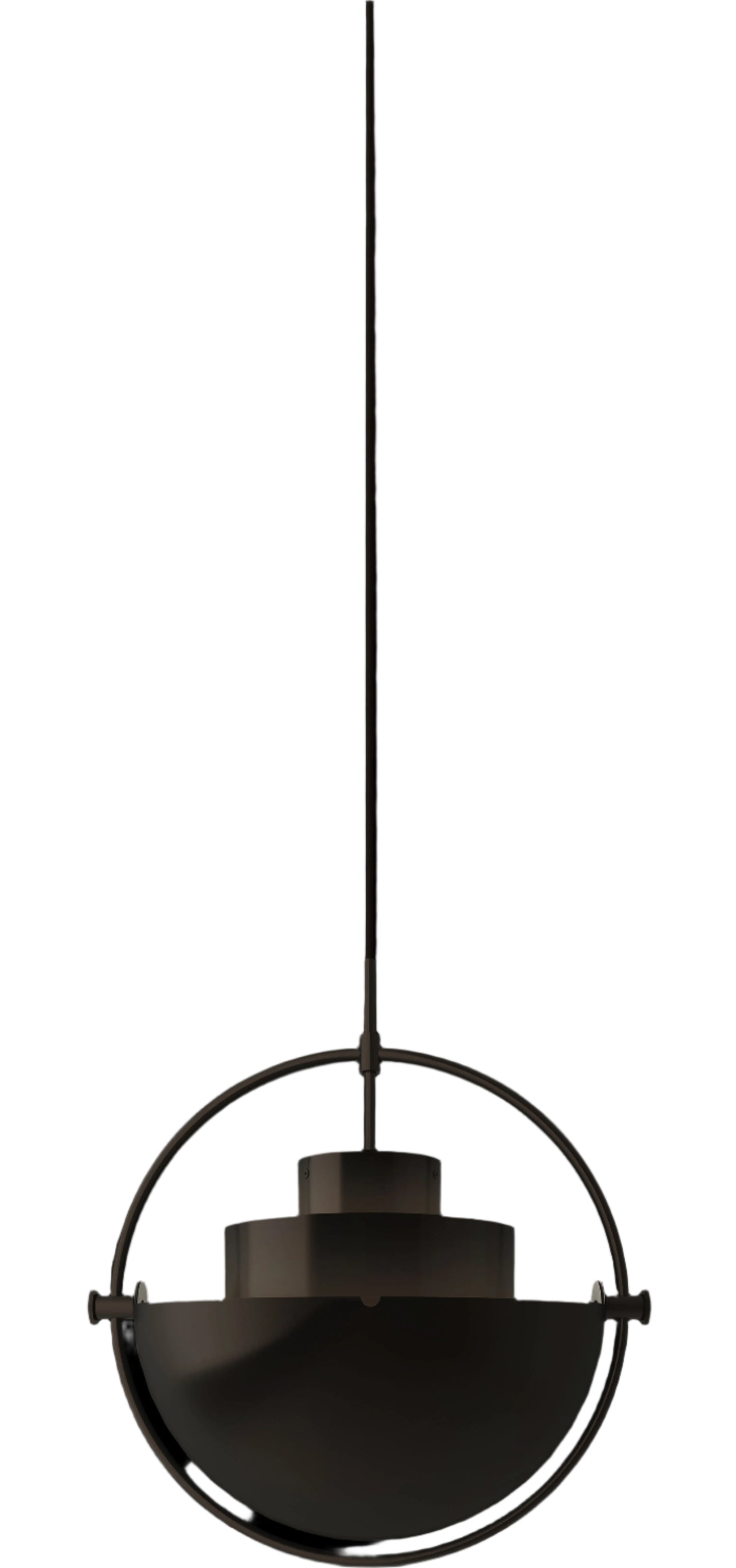 Gubi Multi-Lite hanglamp small Black Brass