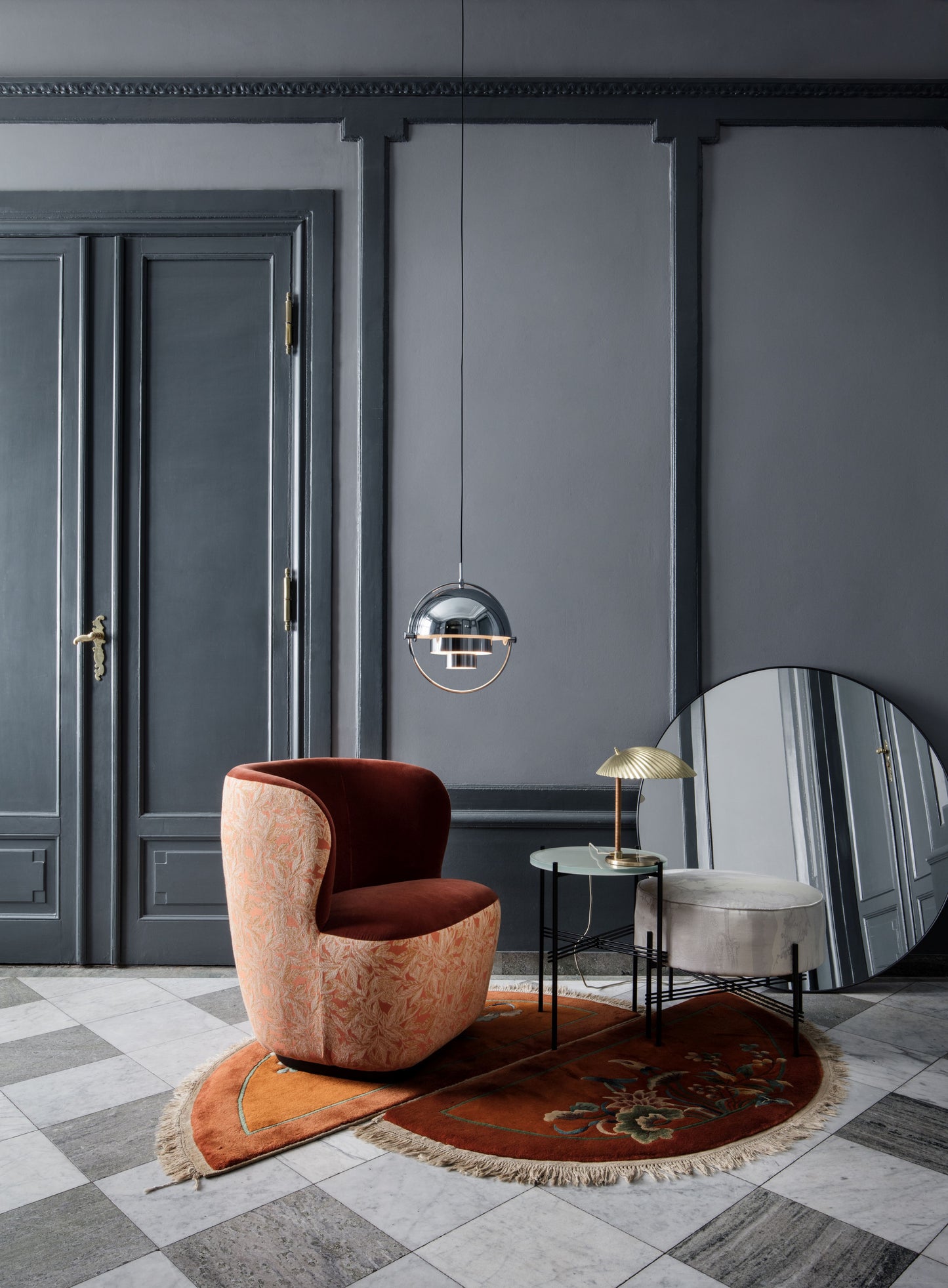 Gubi Multi-Lite hanglamp Chrome