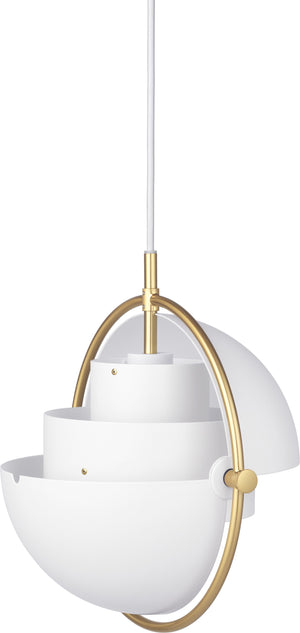 Gubi Multi-Lite hanglamp small Brass / White