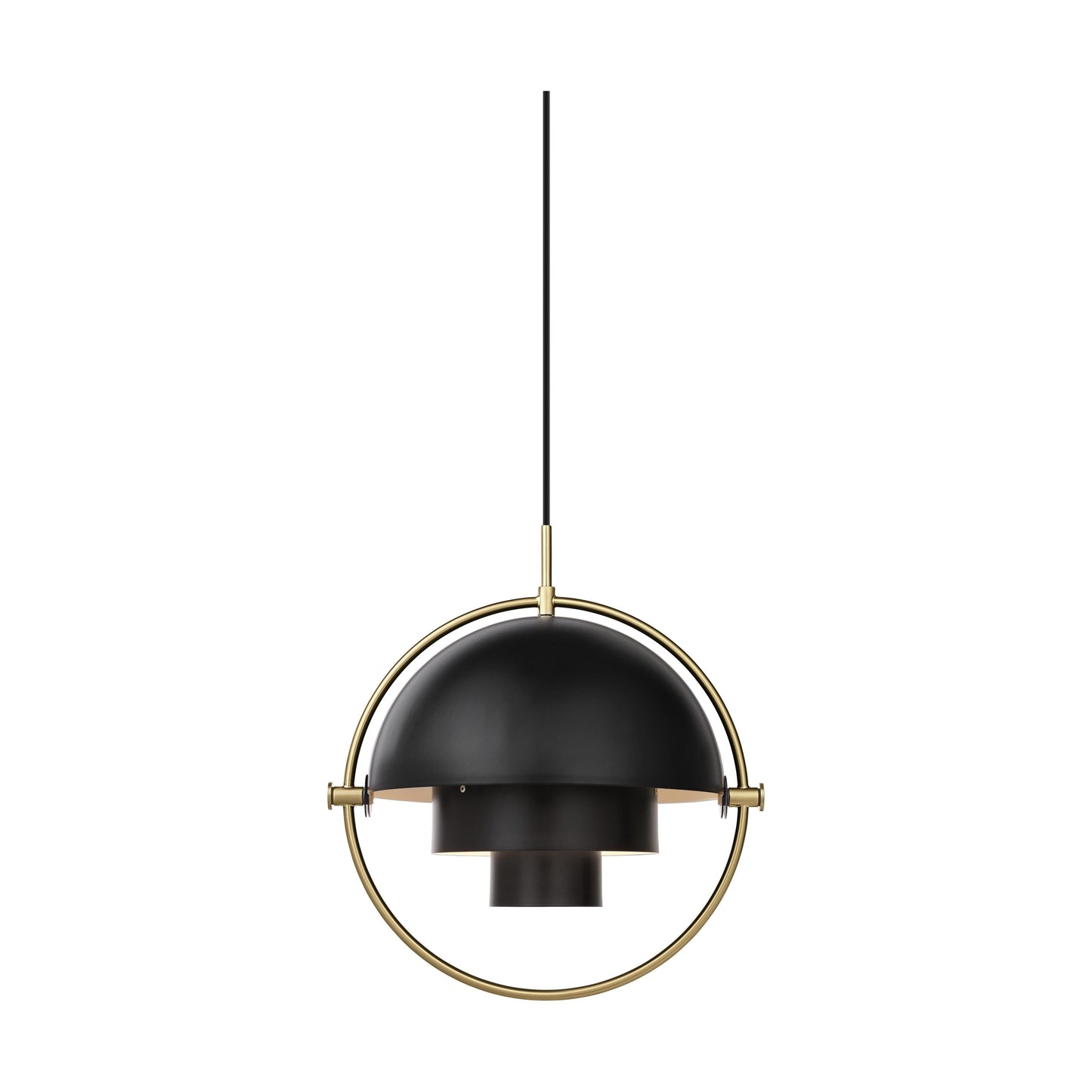Gubi Multi-Lite hanglamp Brass / Black