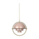 Gubi Multi-Lite hanglamp Brass / Rose Dust