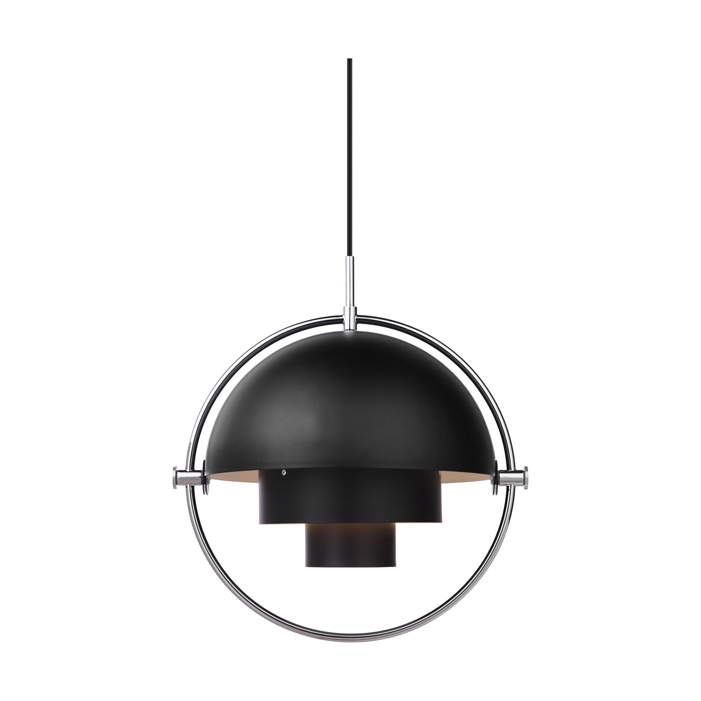 Gubi Multi-Lite hanglamp Chrome / Black