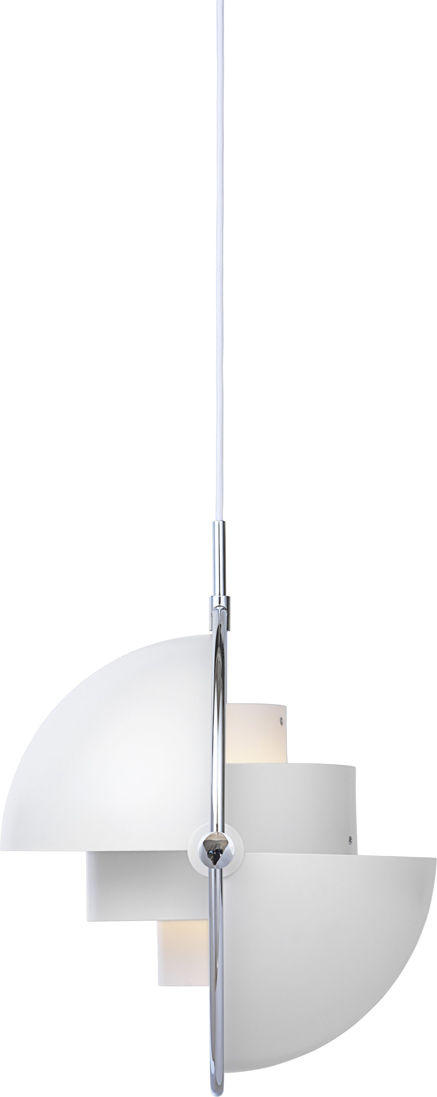 Gubi Multi-Lite hanglamp Chrome / White