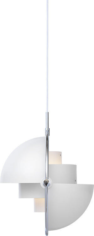 Gubi Multi-Lite hanglamp Chrome / White