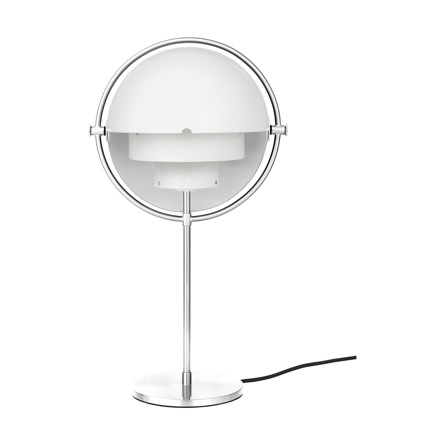 Gubi Multi-Lite tafellamp Chrome / White