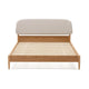 Kave Home Octavia bed met gestoffeerd hoofdbord Wit