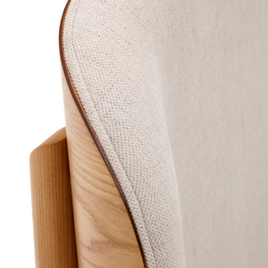Kave Home Octavia bed met gestoffeerd hoofdbord Wit