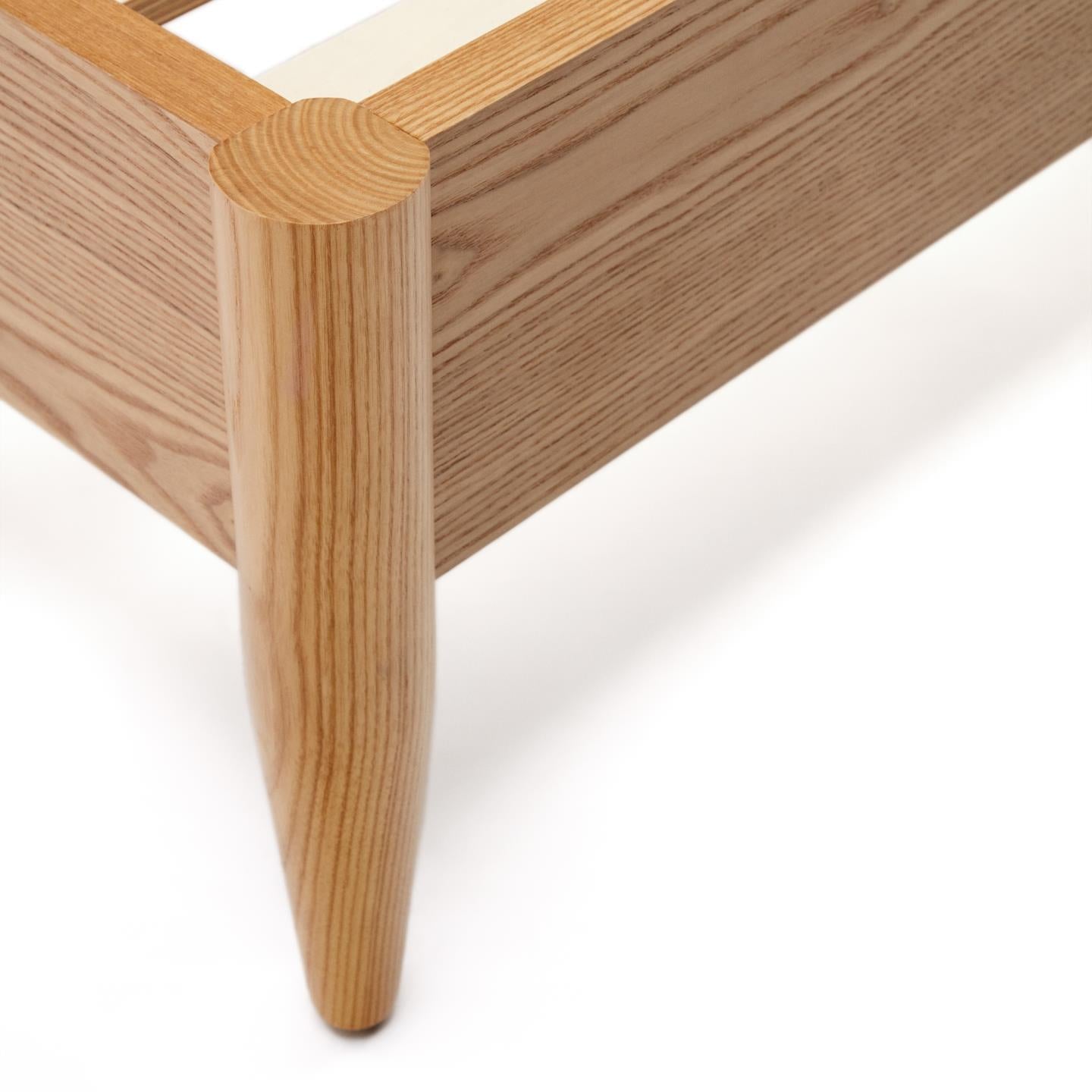 Kave Home Octavia bed met gestoffeerd hoofdbord Wit