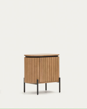 Kave Home Licia nachtkastje 55x55 cm massief mangohout
