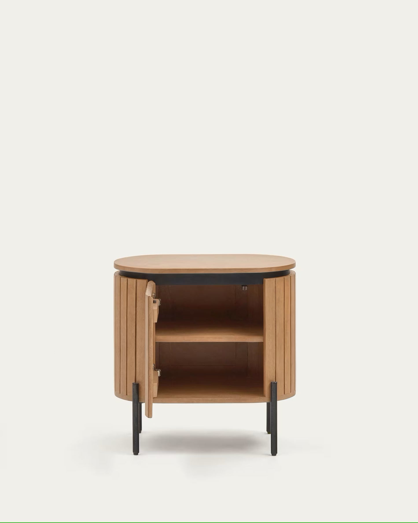 Kave Home Licia nachtkastje 55x55 cm massief mangohout
