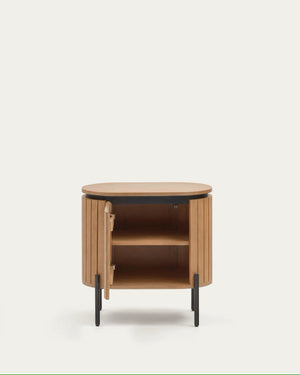 Kave Home Licia nachtkastje 55x55 cm massief mangohout