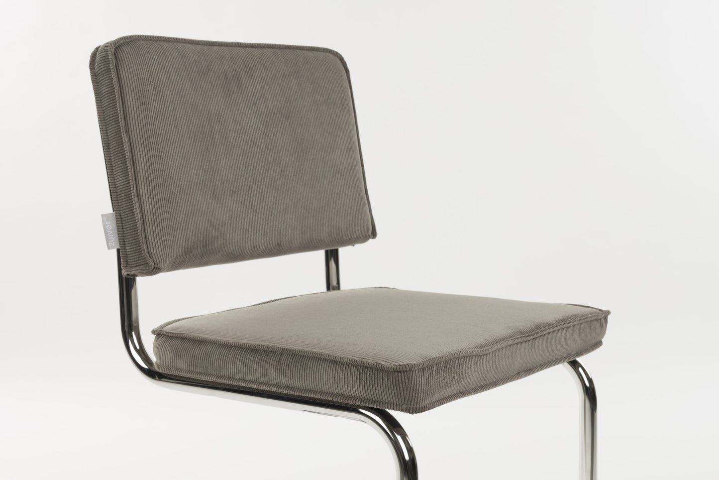 Zuiver Ridge Rib eetkamerstoel Cool Grey