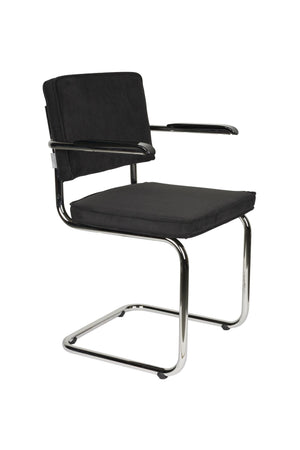 Zuiver Ridge Rib armstoel Black