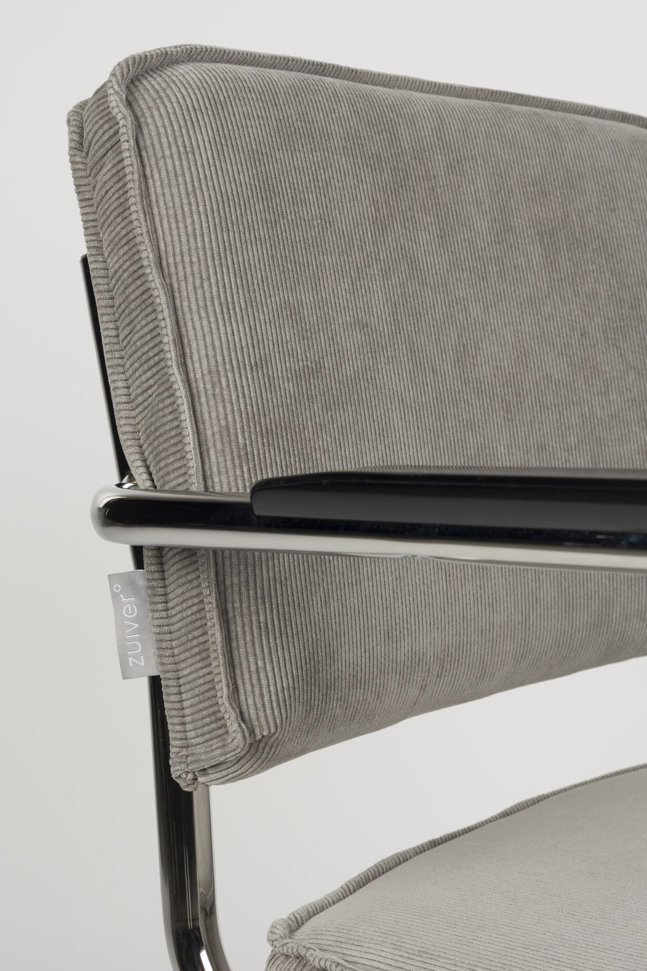 Zuiver Ridge Rib armstoel Cool Grey
