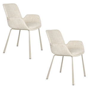 Zuiver Brit eetkamerstoel Beige