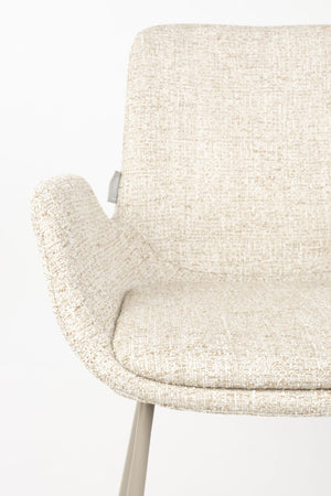 Zuiver Brit eetkamerstoel Beige