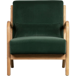 WOOOD Mark fauteuil velvet Flesgroen