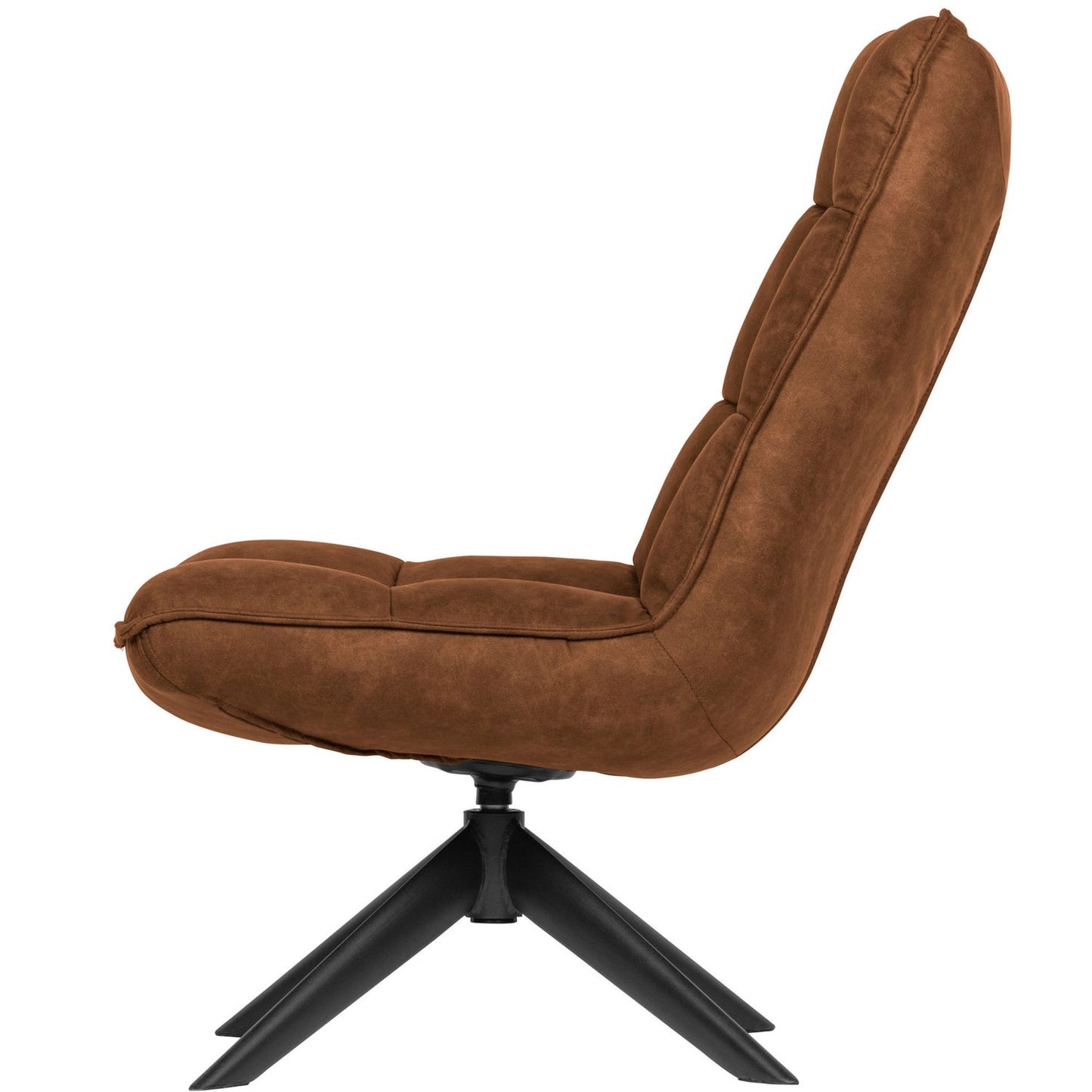 WOOOD Jouke fauteuil leerlook Cognac