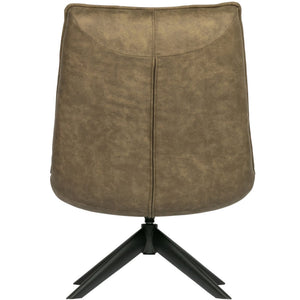 WOOOD Jouke fauteuil leerlook Groen