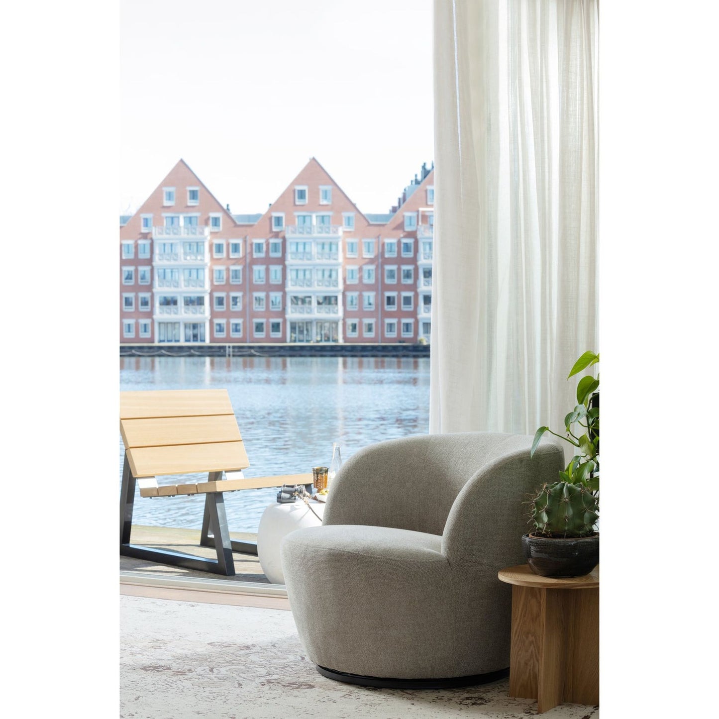 WOOOD Serra fauteuil Zand