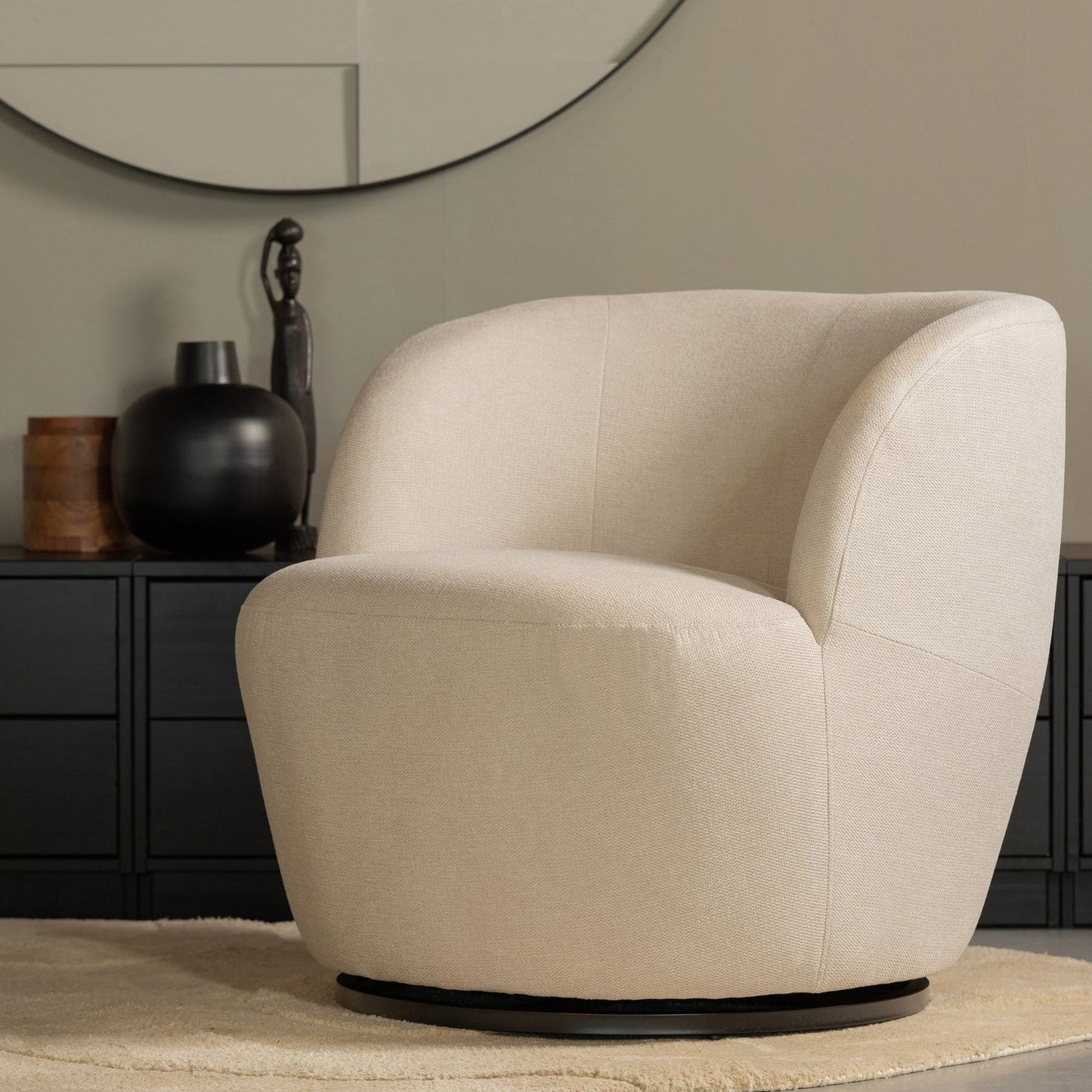 WOOOD Serra fauteuil Off-white