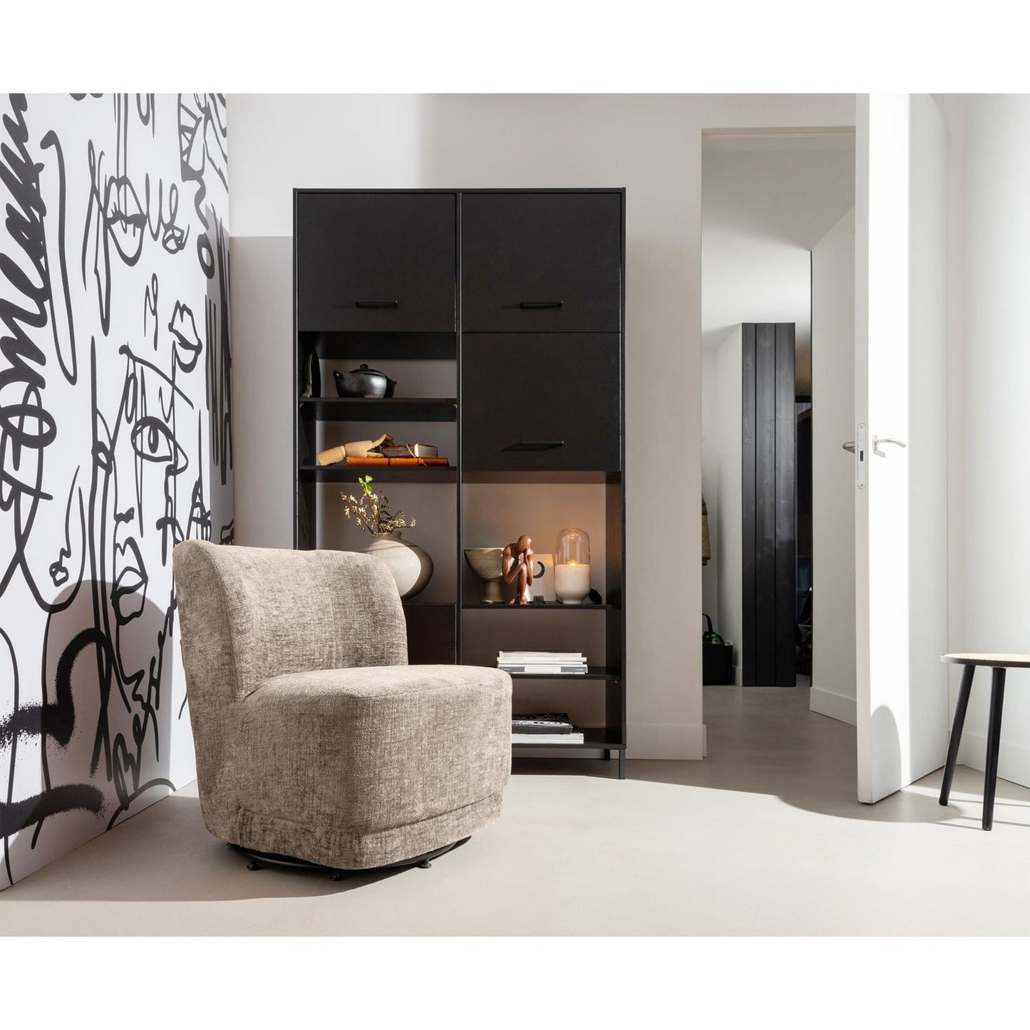 WOOOD Atty fauteuil Zand