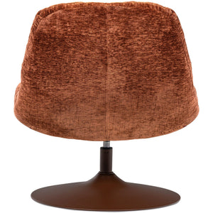 WOOOD Elvi fauteuil chenille Roestbruin