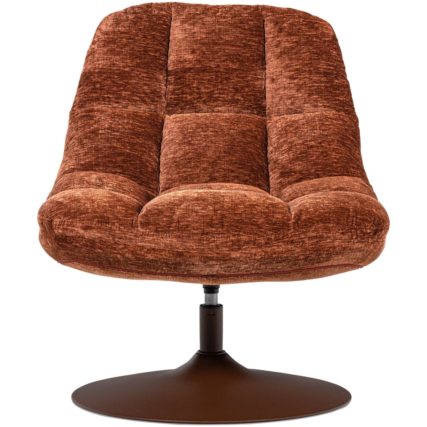 WOOOD Elvi fauteuil chenille Roestbruin