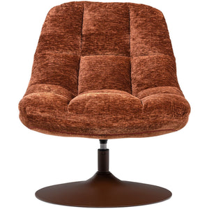WOOOD Elvi fauteuil chenille Roestbruin