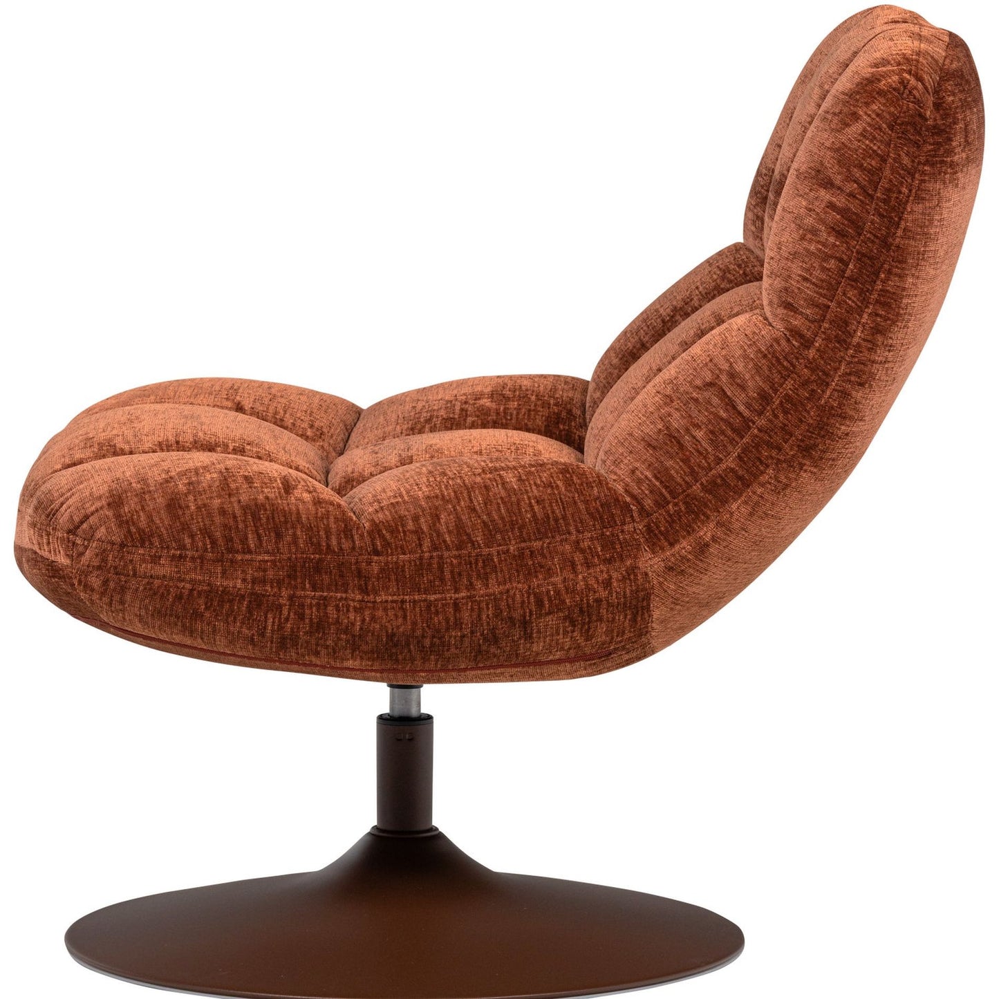 WOOOD Elvi fauteuil chenille Roestbruin