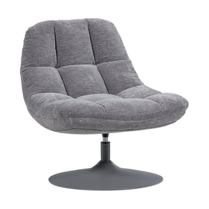 WOOOD Elvi fauteuil chenille Lichtgrijs